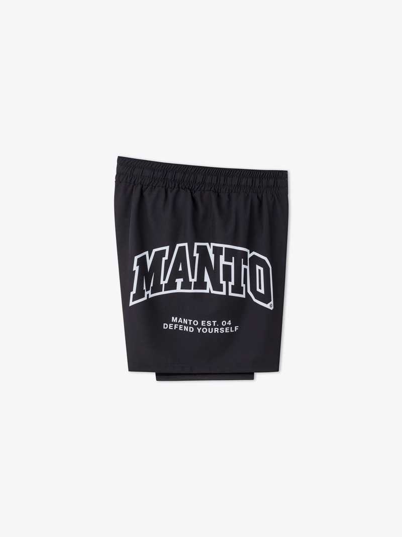MANTO hybrid fightshorts Varsity - Black